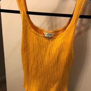 Miss Selfridge Tops - Miss Selfridge Ribbed Tank with Scoop Neck Miss Selfridge Tops - Miss Selfridge Ribbed Tank with Scoop Neck